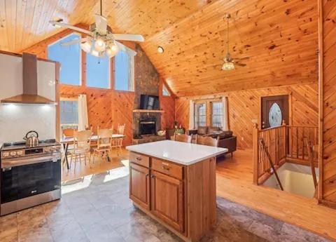 With Beautiful Mountain Views, Hottub, Pet Friendly, Gameroom, Fireplace